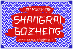 VT Shangrai Gozheng-Japan Style Brush Font Product Image 1