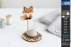 Sewing Pincushion Laser Cut Bundle | Needle Holder Stand SVG Product Image 2