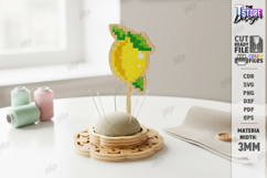 Needle Pincushion Sewing Stand Laser Cut | Cross Stitch Product Image 1