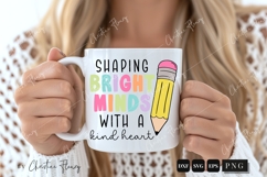 Teacher Shaping Bright Minds PNG SVG | Back To School PNG Product Image 2