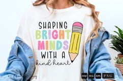 Teacher Shaping Bright Minds PNG SVG | Back To School PNG Product Image 6