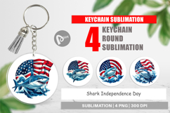 Keychain Shark 4th of July Product Image 1