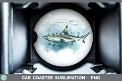 GorgeousShark Sketch Car Coaster design.