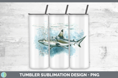 GorgeousShark Sketch Tumbler design.