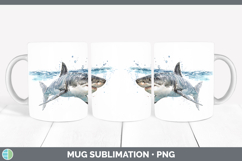 GorgeousShark Sketch Mug Wrap design.
