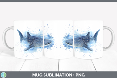 GorgeousShark Sketch Mug Wrap design.