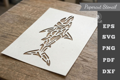 Shark Stencil Paper cutting Product Image 1