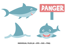 kids shark svg