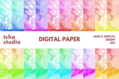 Sharp Color Watercolor Digital Papers Glitter Background Product Image 1