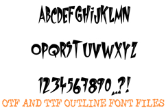 Sharp Comic Alphabet Font Lettering ABC Cartoon OTF TTF Type Product Image 2
