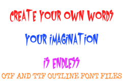 Sharp Comic Alphabet Font Lettering ABC Cartoon OTF TTF Type Product Image 3