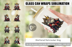 Glass Can Shattered Nutcracker King Product Image 1
