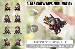Glass Can Shattered Nutcracker King Product Image 1