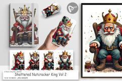 Digital Paper Shattered Nutcracker King Product Image 1