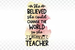 Teacher sublimation, teacher quote sayings gift png files Product Image 10