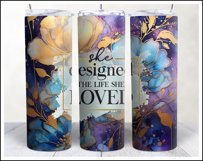 Motivational Tumbler Sublimation Wrap Flower Bundle | 20 oz Product Image 2