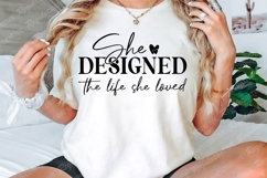 She Designed The Life She Loved SVG Design Product Image 2