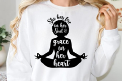 She has fire in her soul SVG, Black Woman Quotes Product Image 1