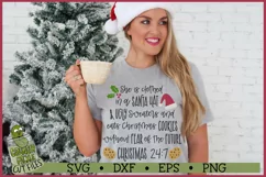 She is Clothed Without Fear of the Future Christmas SVG Product Image 3