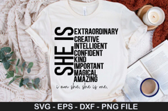 She is SVG - Strong Woman Design Product Image 1