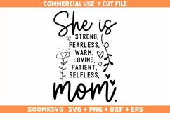 She is Mom SVG, Woman Affirmation SVG, Mama Mug SVG Product Image 2