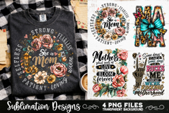 Trendy Mama PNG , Retro Collage Mama 4 Designs Sublimation Product Image 7
