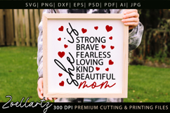 She Is Mom SVG for Cricut Mothers Day T-shirt Mug Design Product Image 4