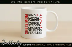 Mothers Day SVG for Cricut Mommy Mom Mama T-shirt Mug Design Product Image 6