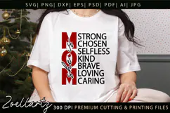 She Is Mom SVG for Cricut Mothers Day T-shirt Mug Design Product Image 1