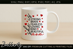 She Is Mom SVG for Cricut Mothers Day T-shirt Mug Design Product Image 7