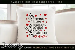She Is Mom SVG for Cricut Mothers Day T-shirt Mug Design Product Image 9