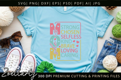 Mothers Day SVG for Cricut Mama Mummy Mom T-shirt Mug Design Product Image 6