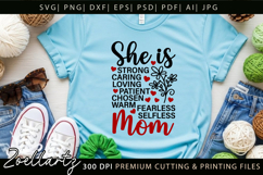 She Is Mom SVG for Cricut Mothers Day T-shirt Mug Design Product Image 8