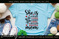 Mothers Day SVG Mama Mommy She Is Mom T-shirt Mug Design Product Image 8