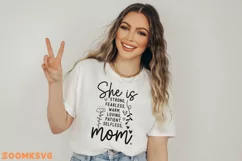 She is Mom SVG, Woman Affirmation SVG, Mama Mug SVG Product Image 3