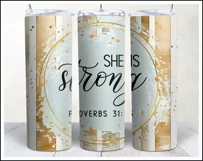 Christian Tumbler Sublimation Designs PNG Wrap Product Image 7