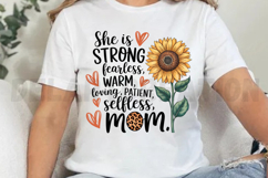 She is strong fearless warm loving patient Sublimation PNG Product Image 4