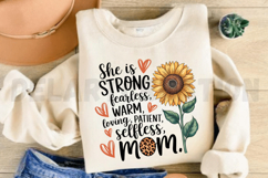 She is strong fearless warm loving patient Sublimation PNG Product Image 2