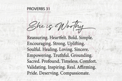 She Is Worthy Proverbs 31 SVG, Christian Woman SVG Product Image 4