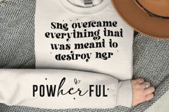 She Overcame Everything Sleeve SVG, Motivational SVG Design Product Image 3