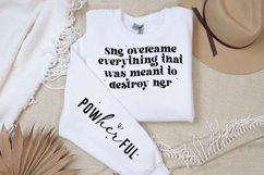 She Overcame Everything Sleeve SVG, Motivational SVG Design Product Image 2