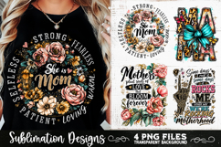 Trendy Mama PNG , Retro Collage Mama 4 Designs Sublimation Product Image 9