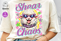 Sarcastic Shear Chaos Funny Sheep Pun Farm Animal Product Image 1