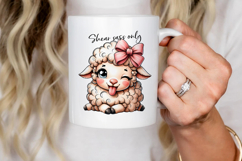 Funny Farm Animal Tongue out, Sublimation PNG. Product Image 3