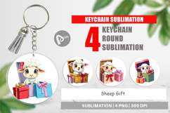 Keychain Sheep Gift Product Image 1