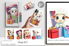 Digital Paper Sheep Gift Product Image 1