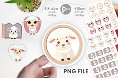 Sticker Heart Sheep Product Image 1