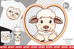 Clipart Heart Sheep Product Image 1