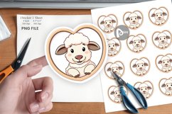 Sticker Heart Sheep Product Image 1