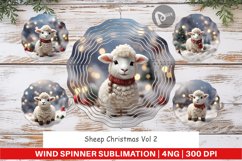 Wind Spinner Sheep Christmas Product Image 1